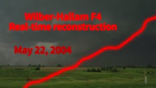 Wilber/Hallam, NE F4 tornado, May 22, 2004: Real-time reconstruction (7:28:50-8:50:09)