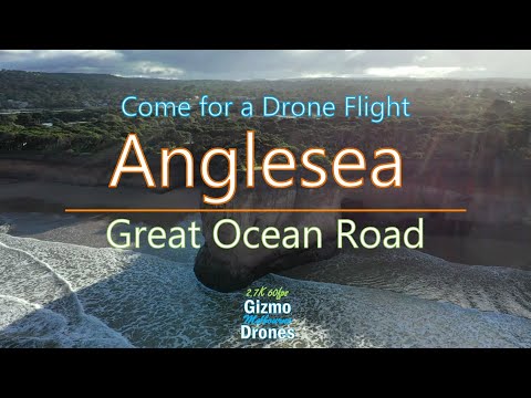 Anglesea on Great Ocean Road - Quick continuous drone flight