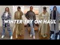 WINTER TRY ON CLOTHING HAUL | basics for the winter