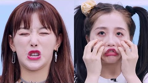 YouthWithYou 青春有你 2- EP 13 Esther Yu (Yu Shuxin) & Snow Kong(Kong Xue’er)acting cute to fit the song