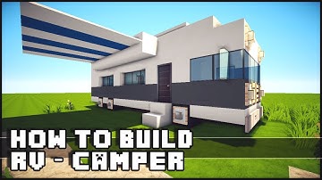 ► Minecraft : How to Make : RV / Camper
