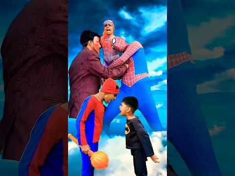 OMG 😱 immediate concentration required from Spider-Man ✓ Spider-Man vs Batman #shorts #spiderman