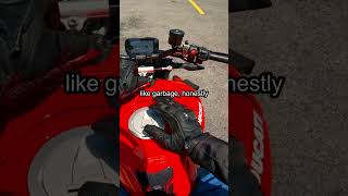 The mic doesn’t do the Ducati V4 justice