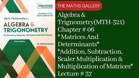 Basic Mathematics-1 | Algebra & Trigonometry(MTH-321) by Dr. Noman Khalid | Unit # 06 | Lecture # 37