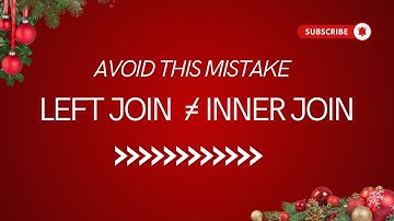 SQL | Why Your LEFT JOIN Acts Like an INNER JOIN! SQL Tricks and Traps