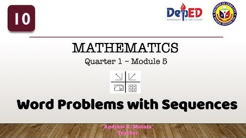 Mathematics 10 - Module 5 - Lesson 1 - Word Problems Involving Arithmetic Sequences