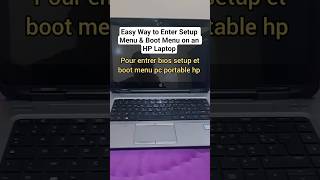 Easy Way to Enter Setup Menu &amp; Boot Menu on an HP Laptop#setupmenuhp #laptop #bootmenu #