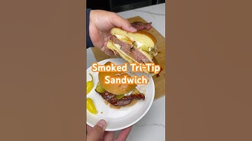 Smoked Tri-Tip Sandwich #tritip #recipe #traegergrills #bbq #shorts