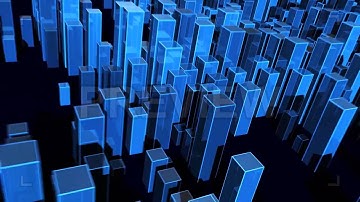 Blocks World Map Stock Motion Graphics