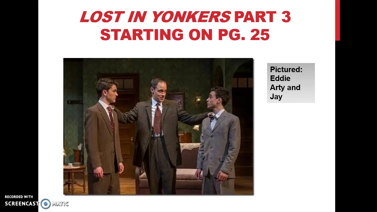 Lost in Yonkers with Ms. Amador Part 3 English 10B Unit 6