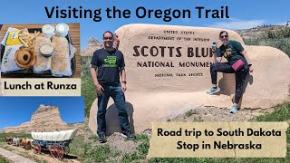 Scottsbluff National Monument with lunch at Runza - Road trip from Denver Airport to South Dakota