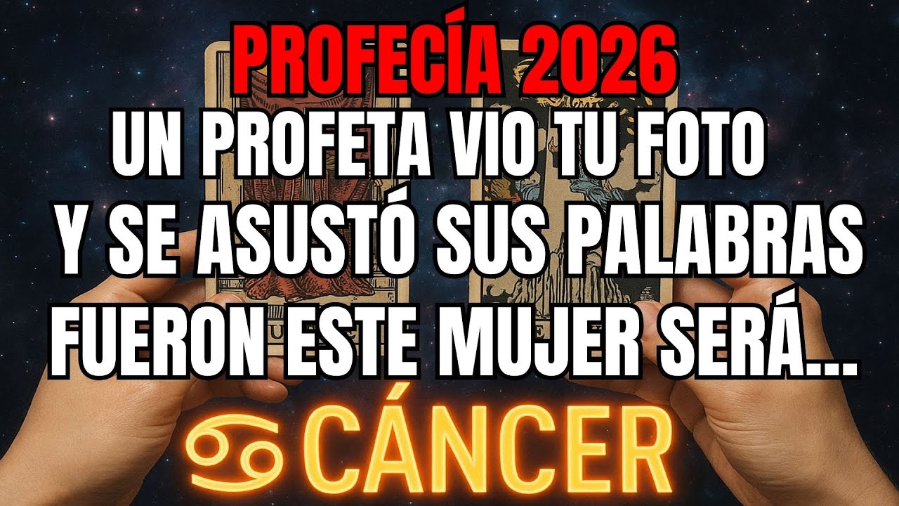 CÁNCER♋ UN PROFETA VIO TU IMAGEN Y QUEDÓ EN SHOCK CON LO QUE DIJO DE TI.