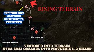 3 Killed after VFR Flight Vectored Into Rising Terrain at dark night Near Las Vegas