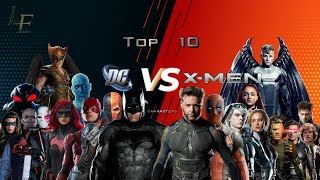 Top 10 DC vs X-Men Characters | DC | MARVEL | List Edu