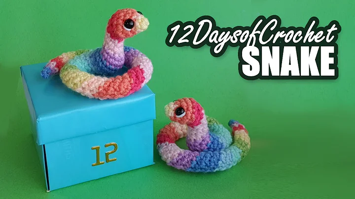 Learn to Crochet Mini Rainbow Snake Pattern