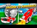 How to ground to airdribble  training pack  rocket league freestyle tutorial 2024