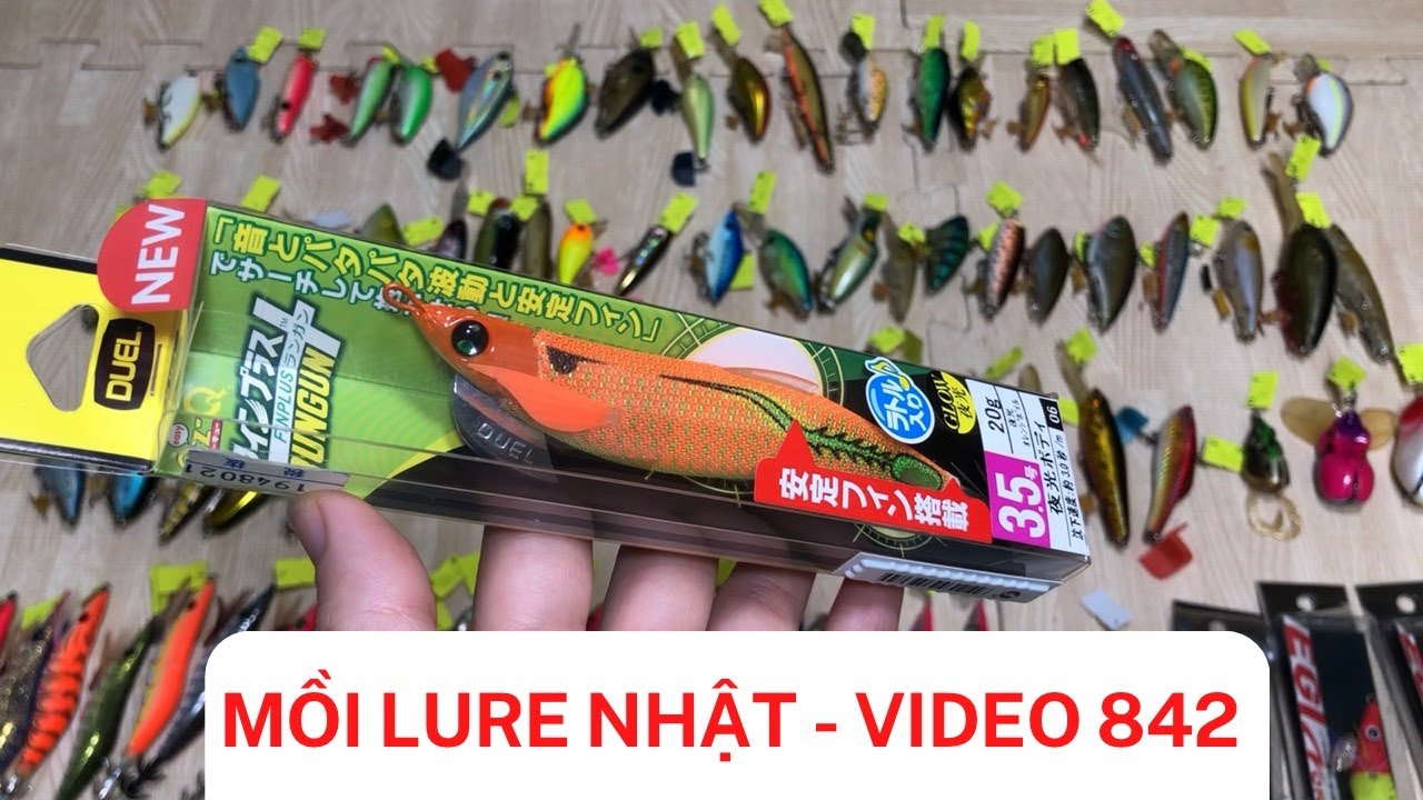 Mồi Câu Nhật : Tôm Lure Mực, Nhái Hơi, Lure Lóc Chẽm,... - youtube
