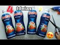 4 ideias com Garrafa de Danone /Artesanato/passo a passo/Artesanato com embalagem de Danone.#diy#