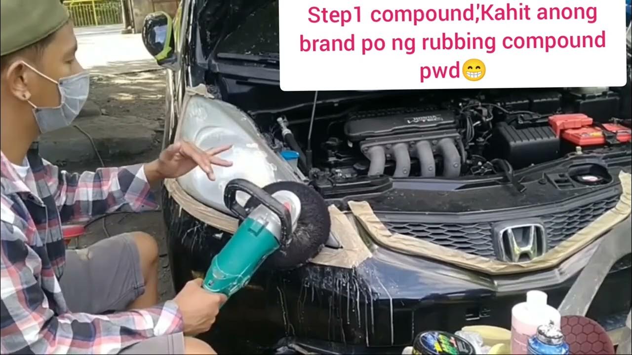 HEADLIGHTS SANDDING PAPER OR LIHA 2000/BUFFING WITH RUBBING COMPOUND