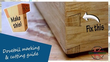 Woodworking - Dovetail marking and cutting jig with offcuts #woodworking #offcuts #dovetails