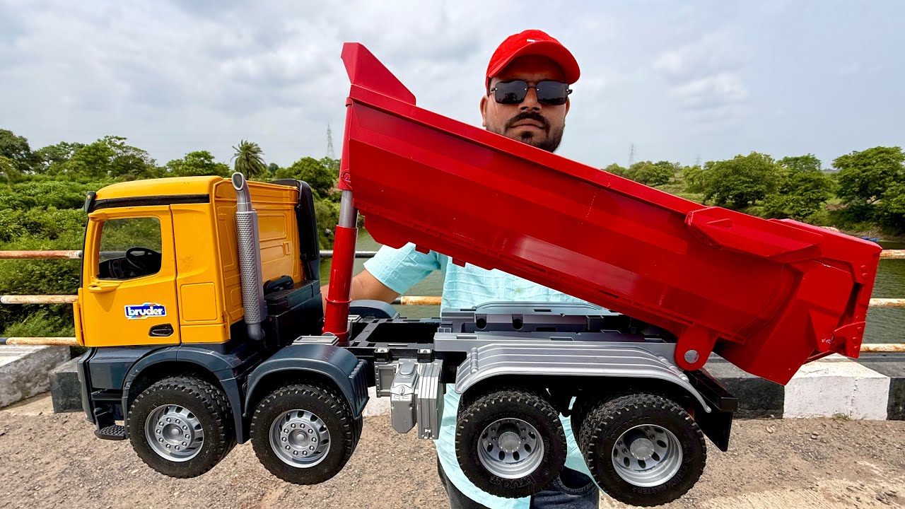 RC Truck Unboxing Full Vlog | Remote Control Bruder Tata Dump Truck 12 Tyre Unboxing |