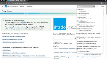 Searching Confluence using the search bar and not clicking "enter."