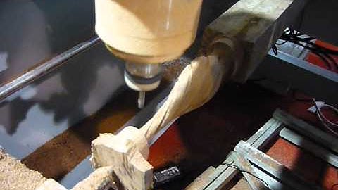 2 head cnc router machine with rotary video