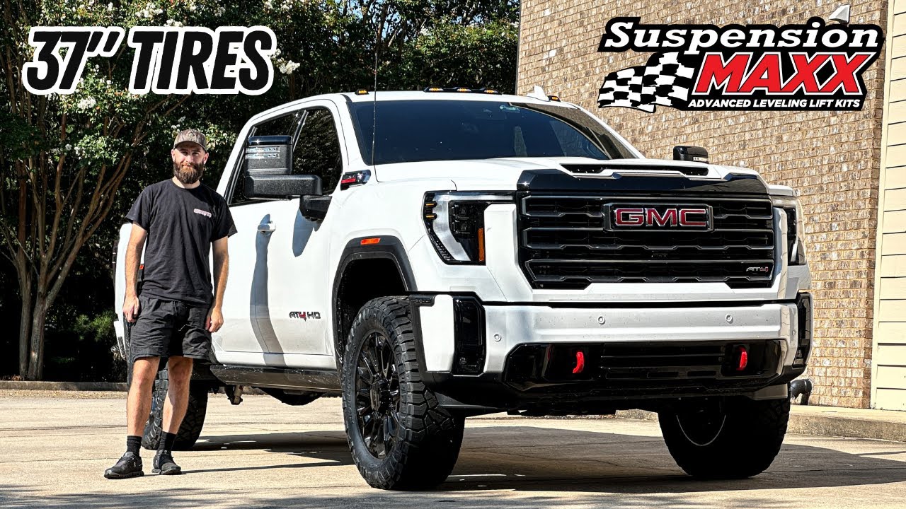 The FIRST UPGRADE to BUY for your GMC 2500: A SuspensionMAXX Torsion Key Leveling Kit & 37" Tires
