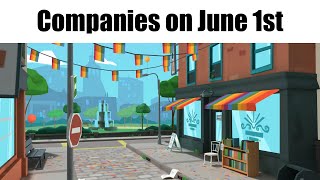 Companies on June 1st