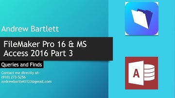 FileMaker Pro and MS Access Query and Finds