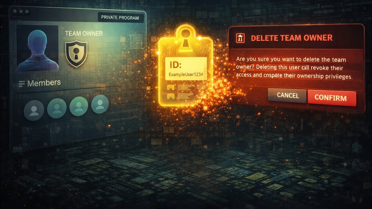 Hacker One Program (10)IDOR leading to team owner deletion in a private HackerOne program ...