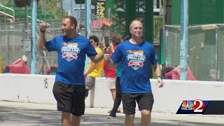 Special Olympics athletes carry flame of hope around International Speedway