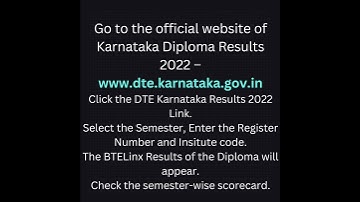 diploma result 2022 link | diploma result 2022 karnataka link