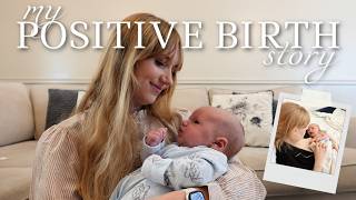 Positive Birth Story 👶🏼 *natural delivery and minimal pain relief!* 🫶🏻🏥