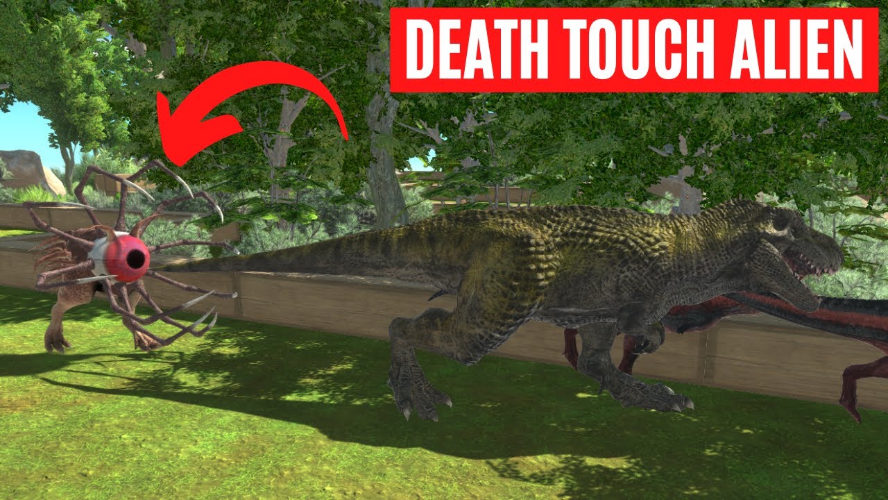 DEATH TOUCH ALIEN - ESCAPE FROM THE FOREST OF DEATH - Animal Revolt Battle Simulator