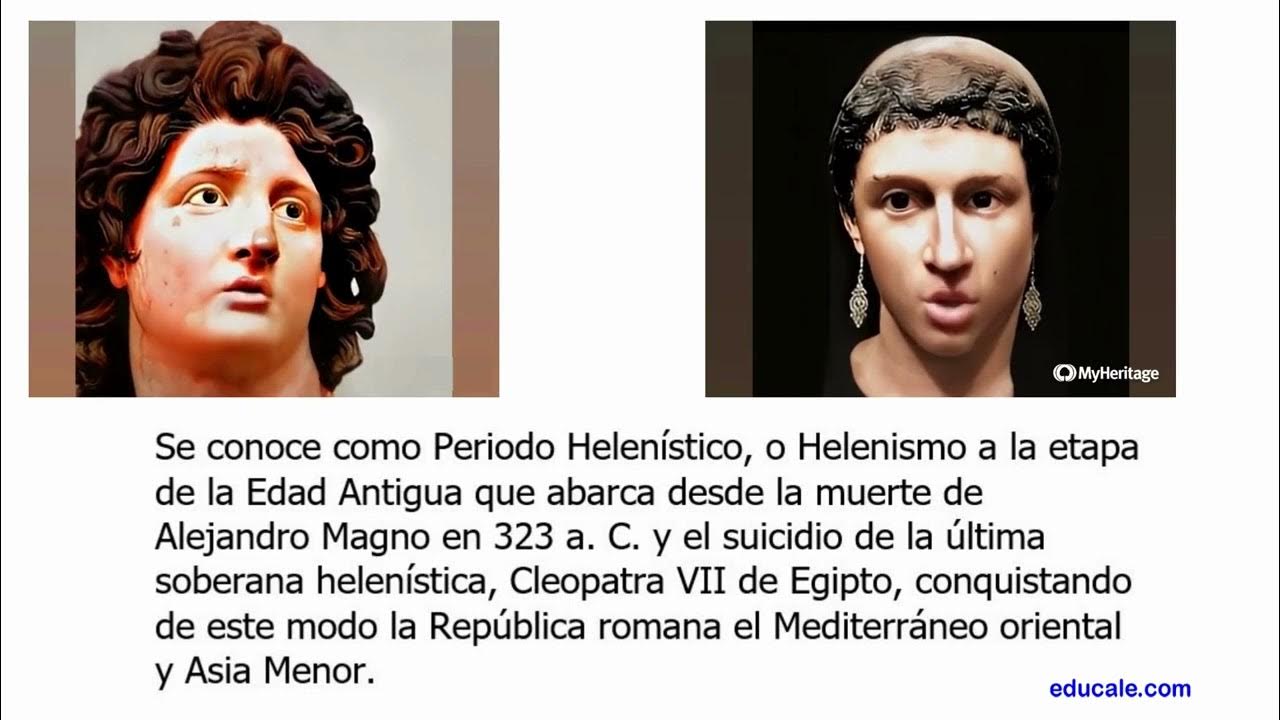 EL PERIODO HELENÍSTICO (DESDE ALEJANDO MAGNO HASTA CLEOPATRA VII 323-31 a  C.) REALIZADO EN CANVA.COM