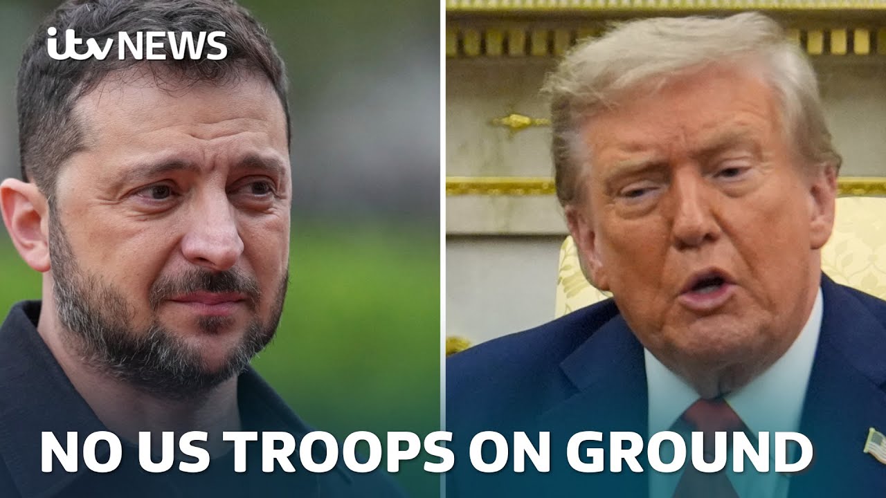 Trump rules out sending troops to Ukraine, even if UK and Europe put boots on the ground | ITV News