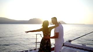 Sunset Oia Sailing   Catamaran cruise Santorini