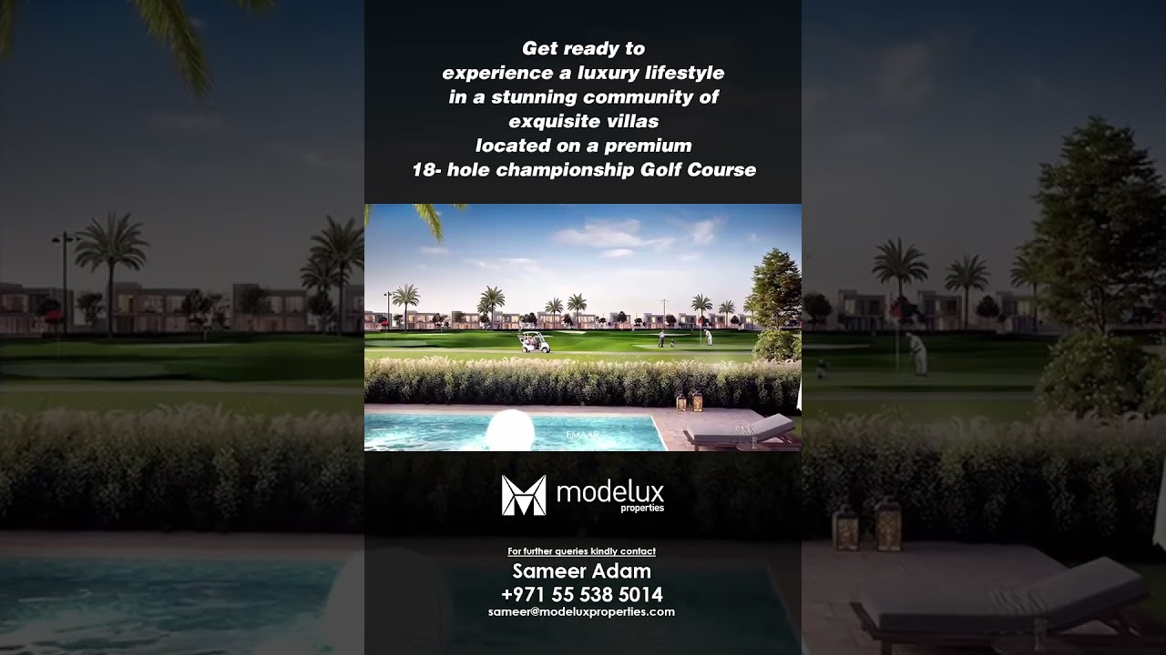 Fairway Villas at Emaar South by Emaar Properties Dubai