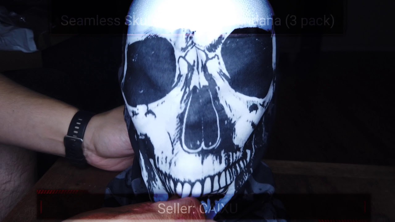 CAIXU Seamless Skull Face Mask Bandana (3 pack) - Unpacking and Review - June 2020 HD