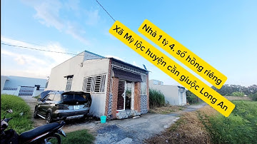 Bán nhà xe ô tô vô nhà luôn. Giá 1 tỷ 400 triệu.sổ hồng riêng Xã Mỹ lộc huyện cần giuộc Long An