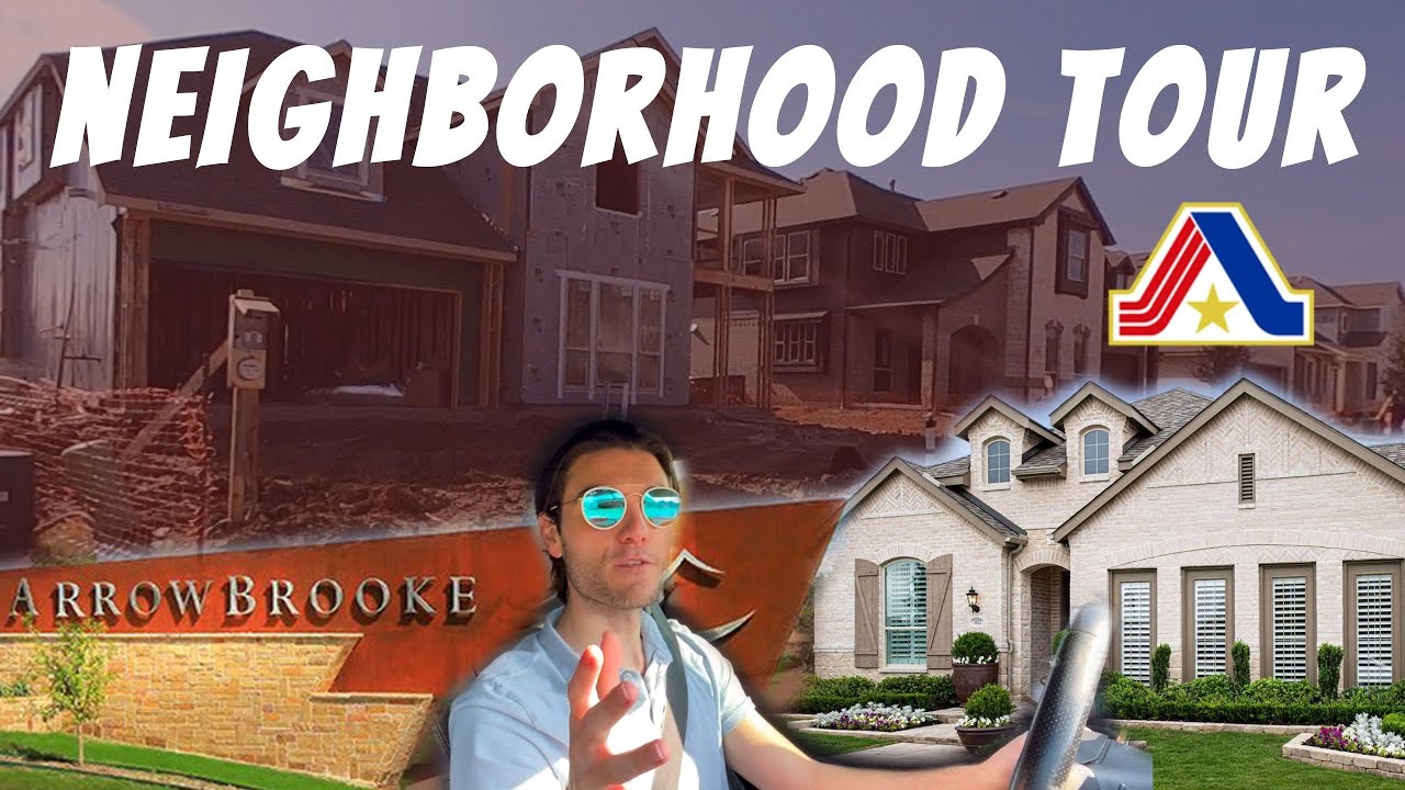Arrowbrooke Neighborhood Tour New Construction Aubrey, TX YouTube