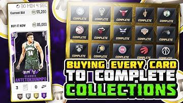I BOUGHT EVERY CARD I COULD TO COMPLETE EVERY COLLECTION IN NBA 2K20 MYTEAM! I USED ALL OF MY MT!