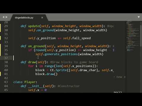 Coding A Retro Dodge The Blocks Game (PYTHON/TIME LAPSE)