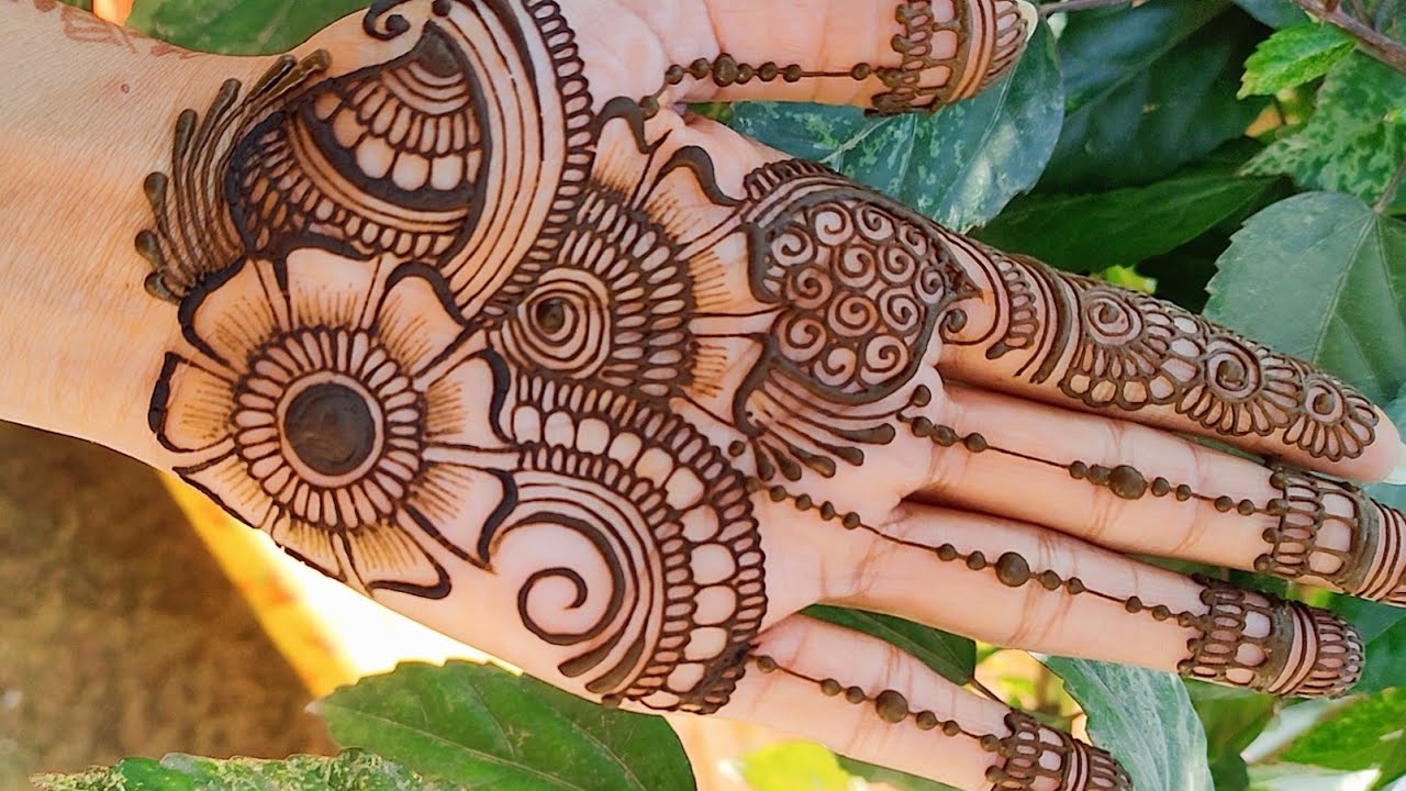 Wedding Special Arabic Mehndi Design For Front Hand | Latest Palm ...