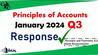 POA January 2024 Q3 | Receipts and Payments A/c | Bank Reconciliation Statement