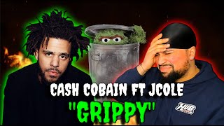 FIRST TIME LISTENING | CASH COBAIN FT JCOLE - GRIPPY | WHAT IS THIS