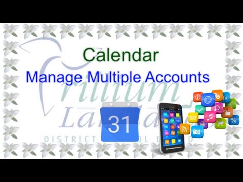 Mobile Apps - Calendar - Manage Multiple Accounts