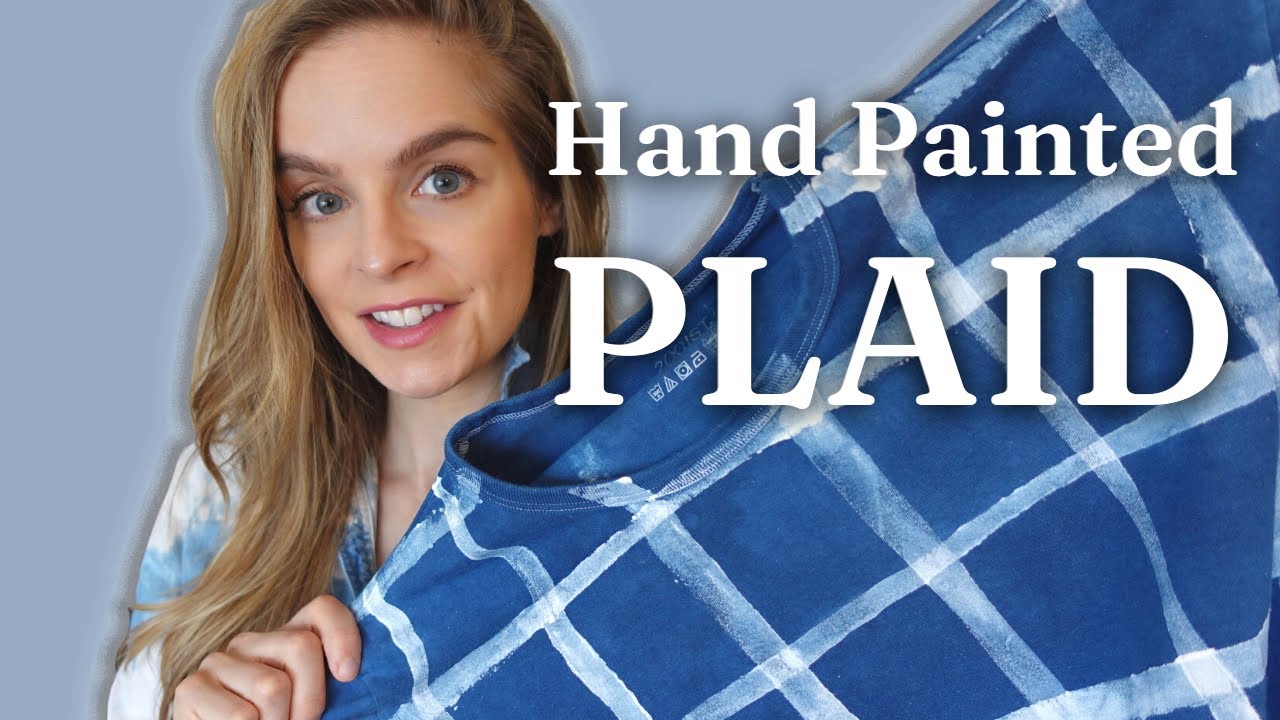 How To Fabric Paint A Tshirt Plaid Pattern YouTube How To Fabric Paint A Tshirt Plaid Pattern YouTube