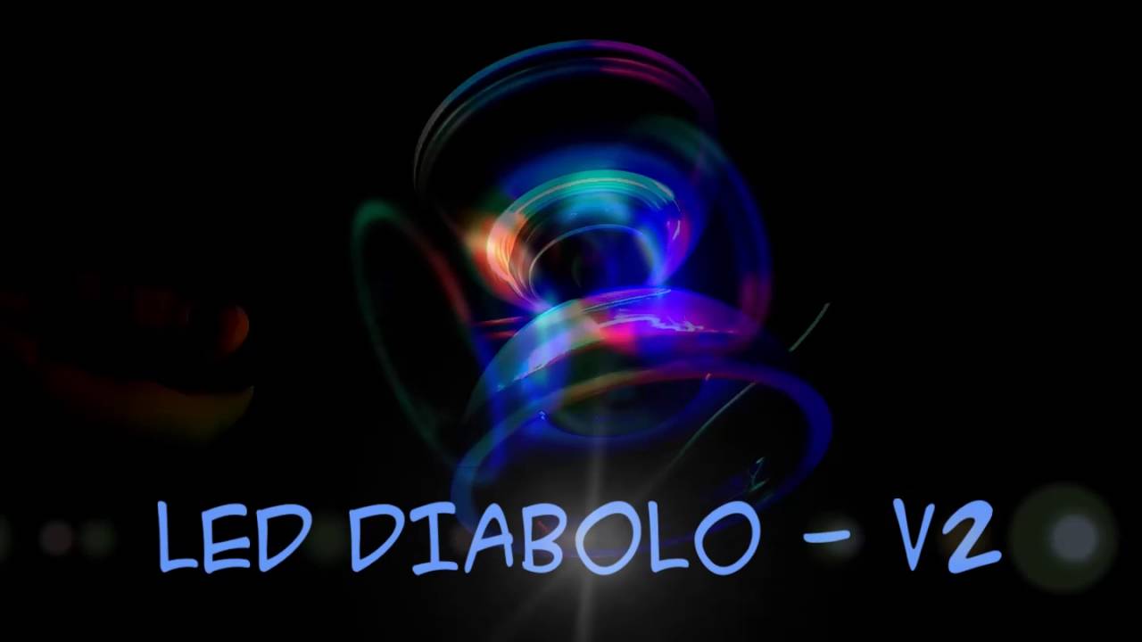 Juggle Dream Lunar Spin Diabolo - LED-valosarjalla